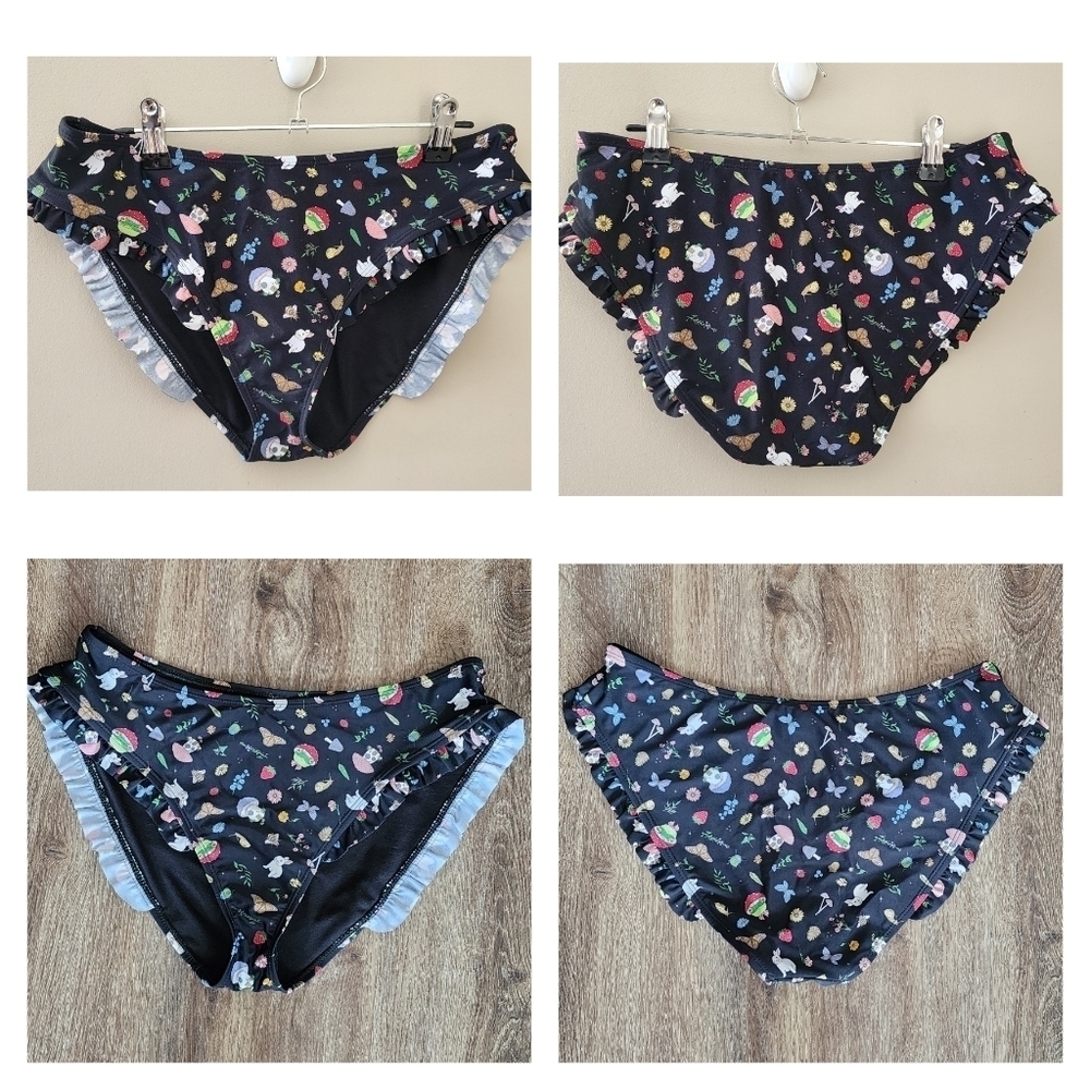 Hot Topic Swim Bottoms Rabbit Mushroom Frog NEW #1623